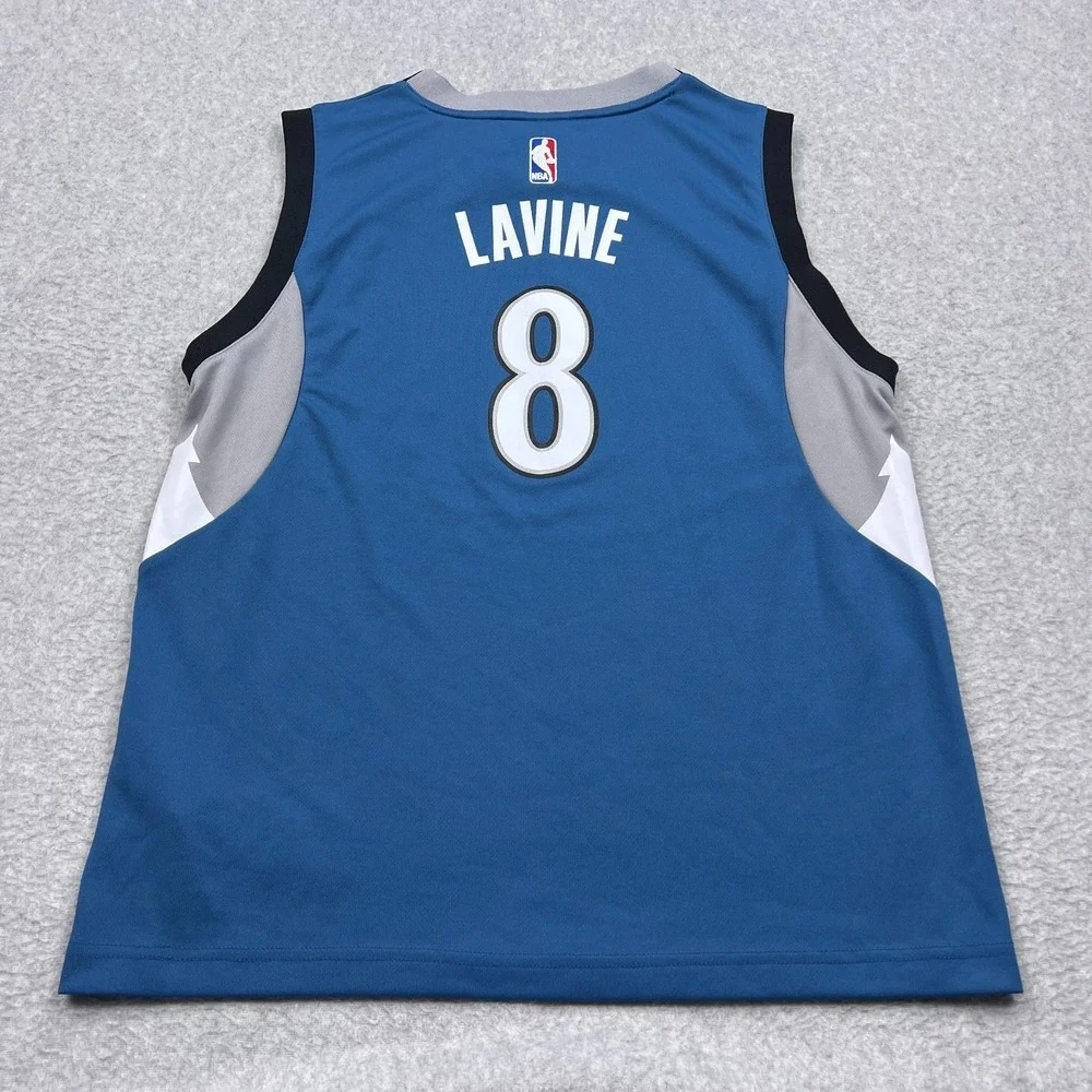 Minnesota Timberwolves Jersey Youth Large Blue NBA‎ Basketball Adidas LaVine #8